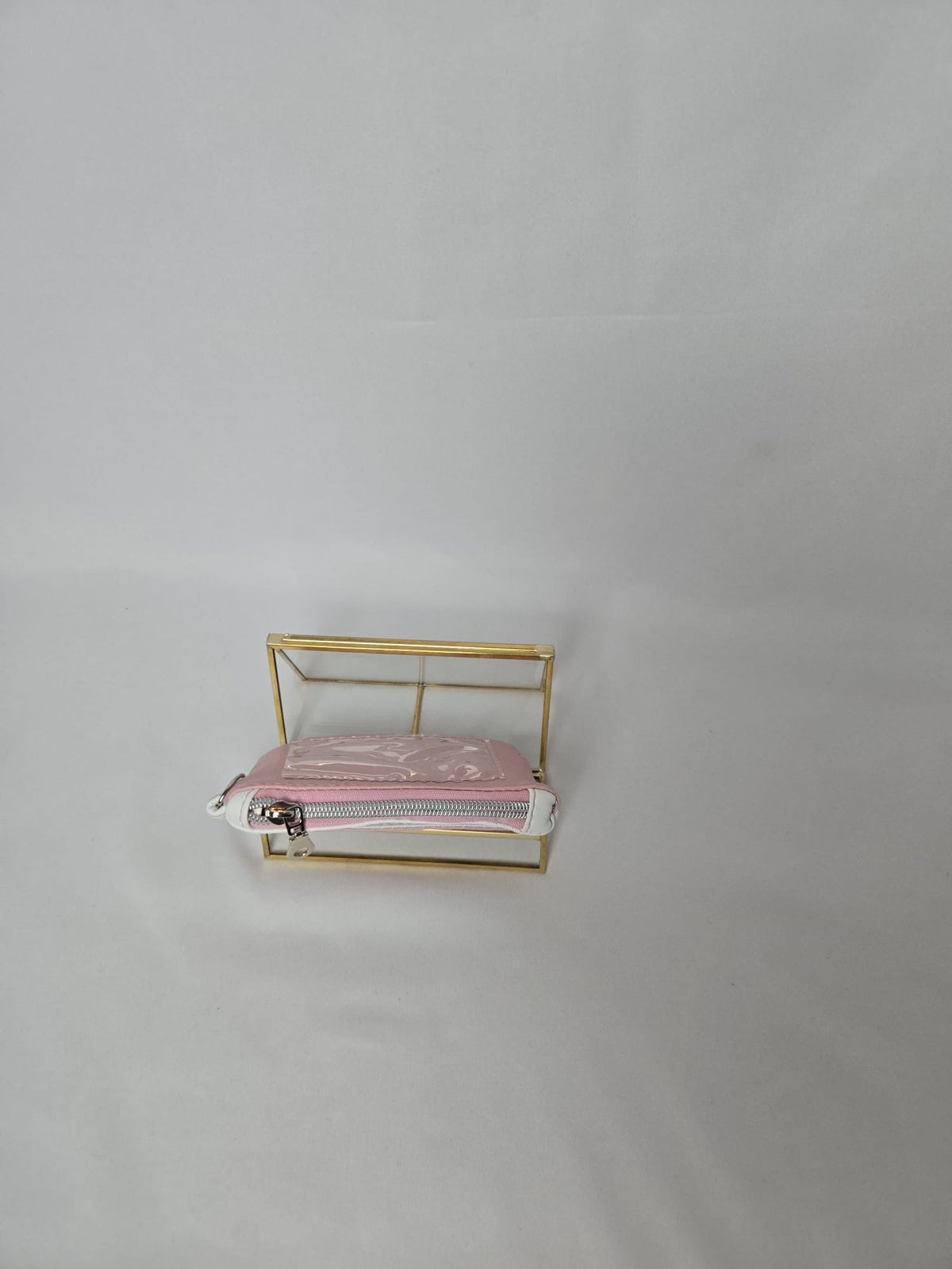 Mini Purse Pink & White
